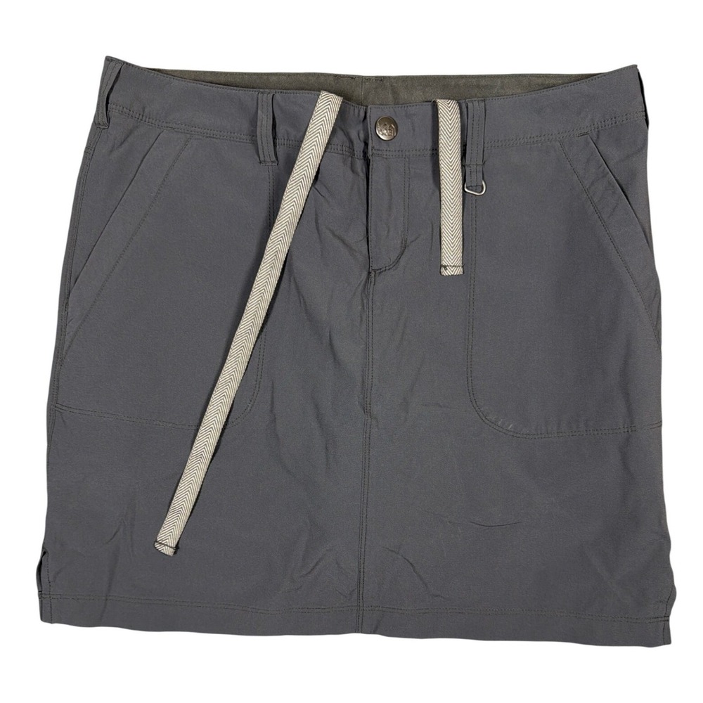 REI Co-op Womens Sahara Skort Charcoal Gray Hiking Athletic‎ Skirt Size 6
